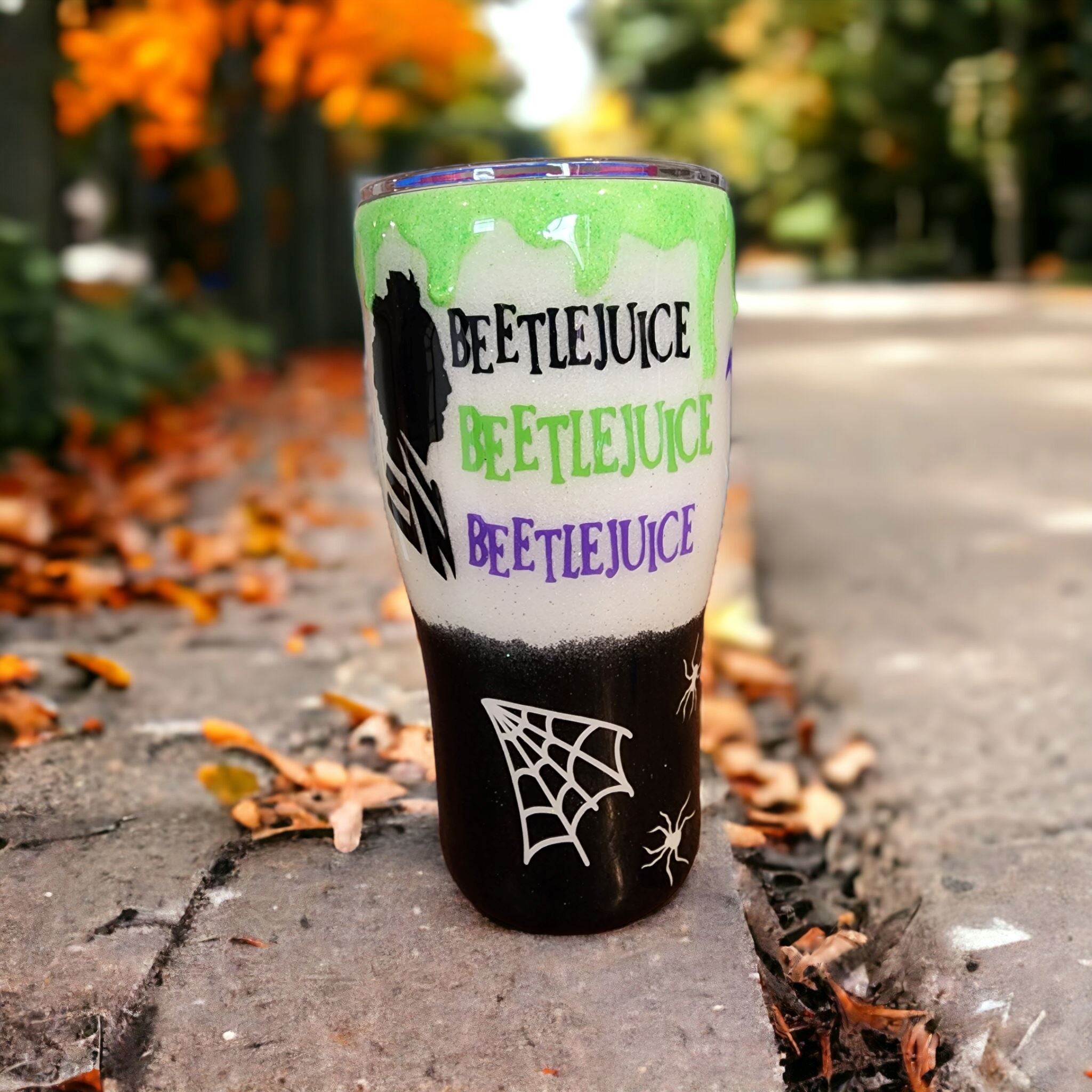 30oz beetle juice tumbler Gravesfamilycreations