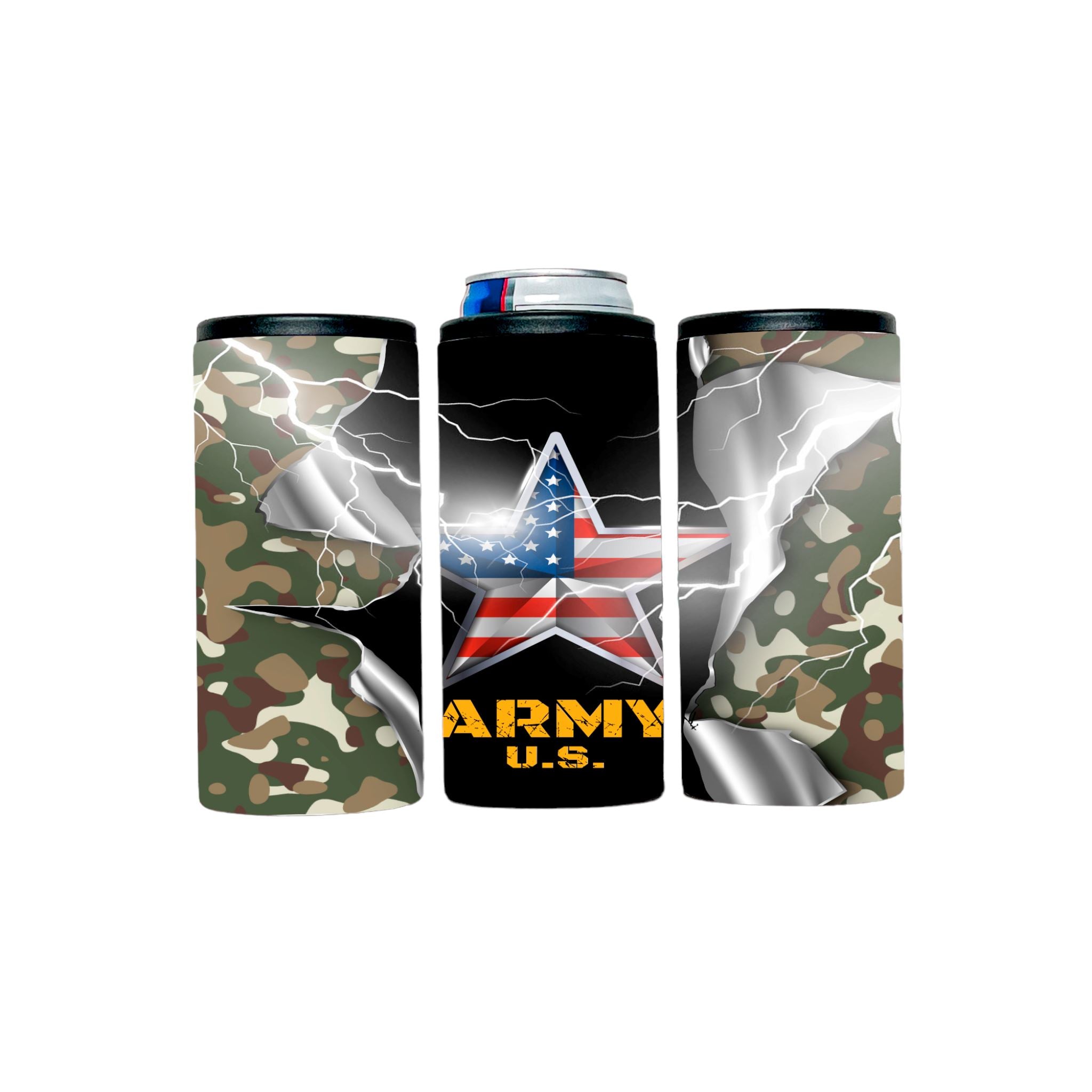 Army style can cooler Gravesfamilycreations