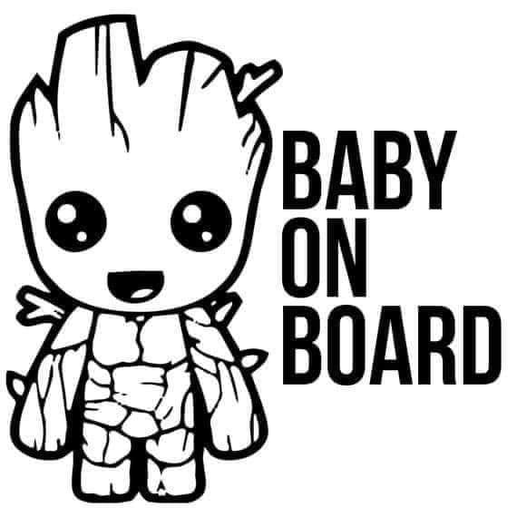 Baby on board window sticker Gravesfamilycreations