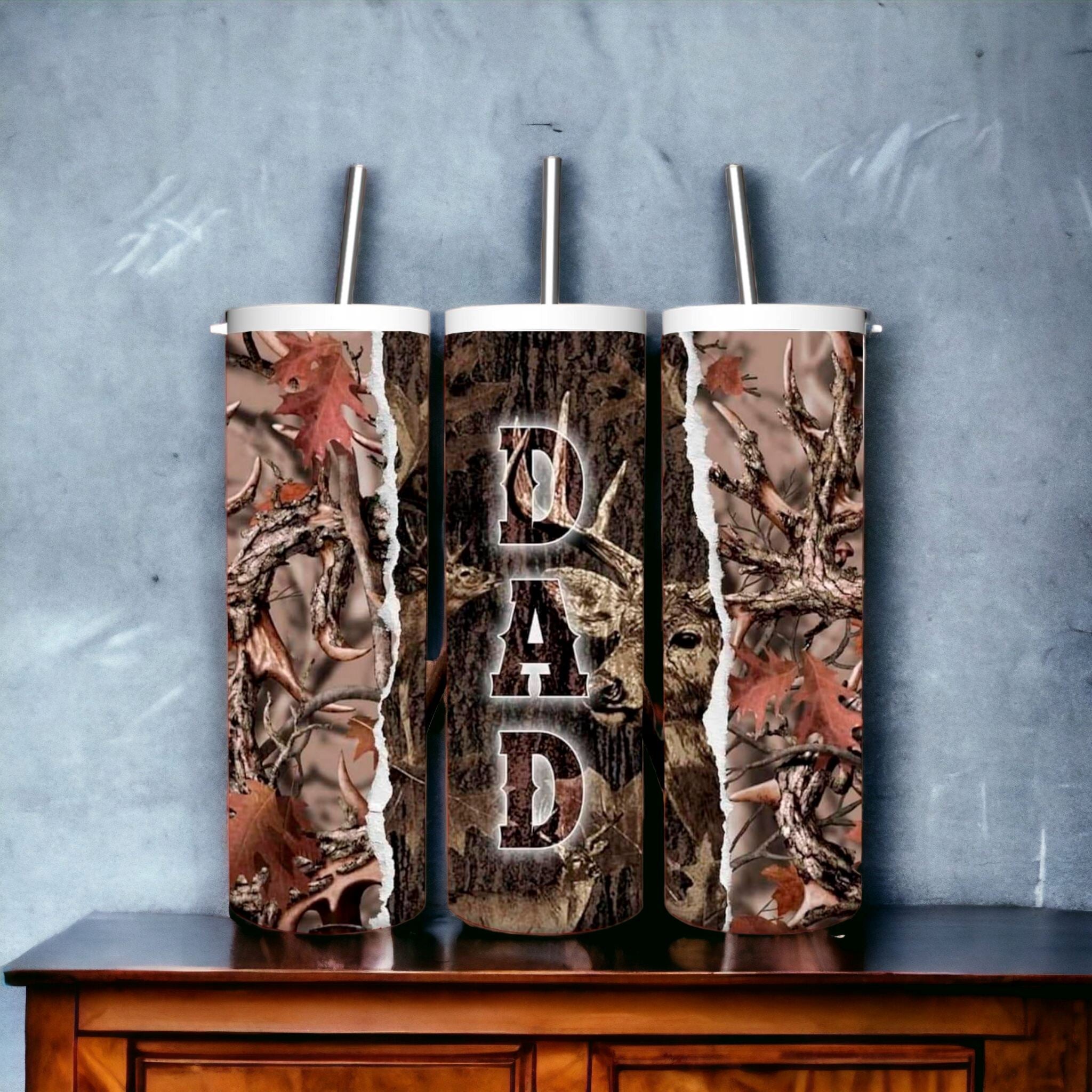 Camo dad tumbler gifts Gravesfamilycreations