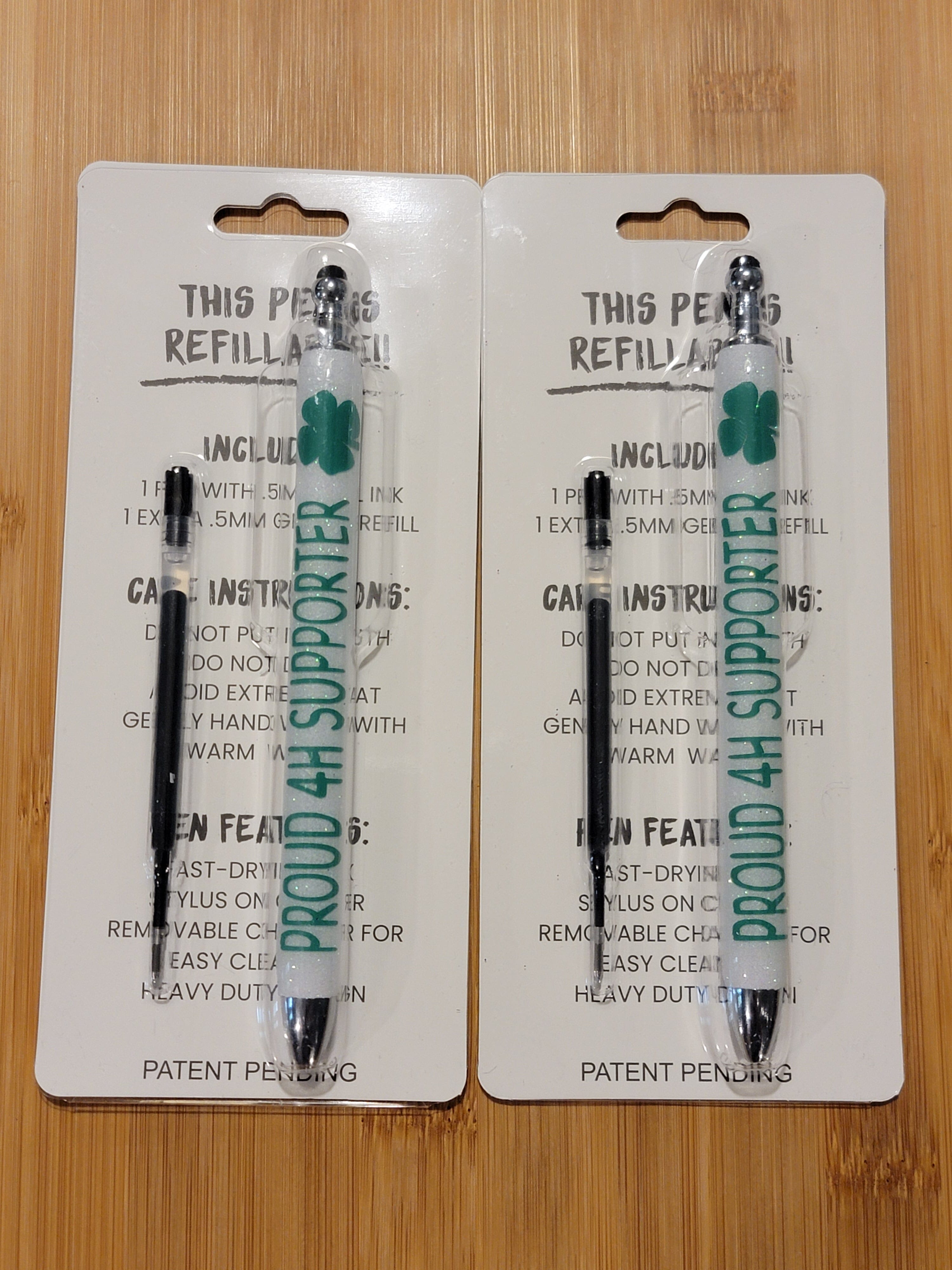 Custom Glitter Gel pens stylus gifts