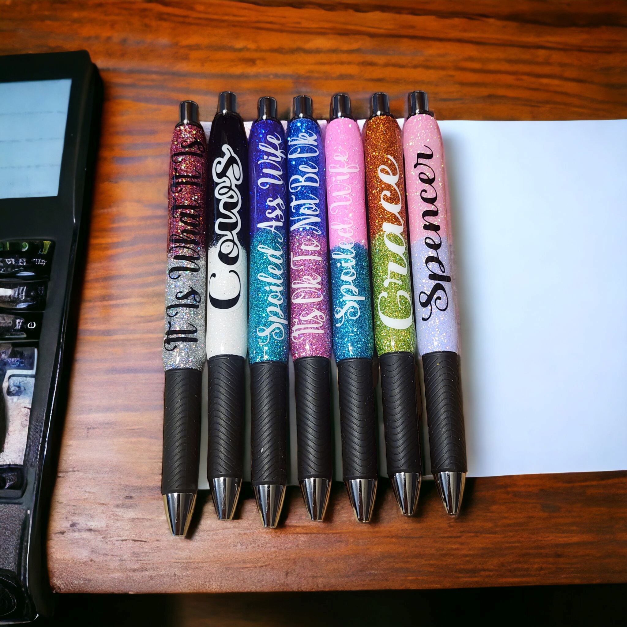 Custom Pentel energel document + pro Gravesfamilycreations