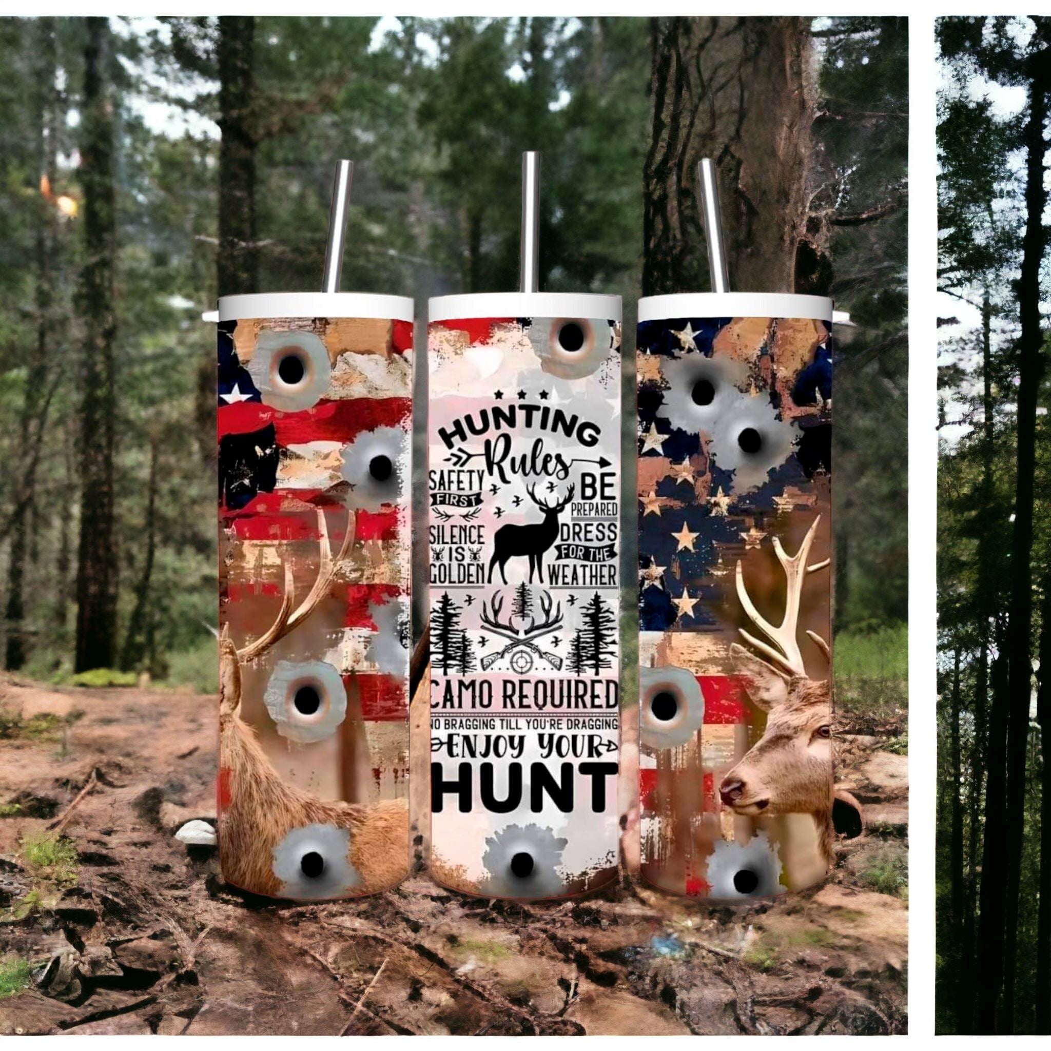 Deer hunting rules tumbler Gravesfamilycreations