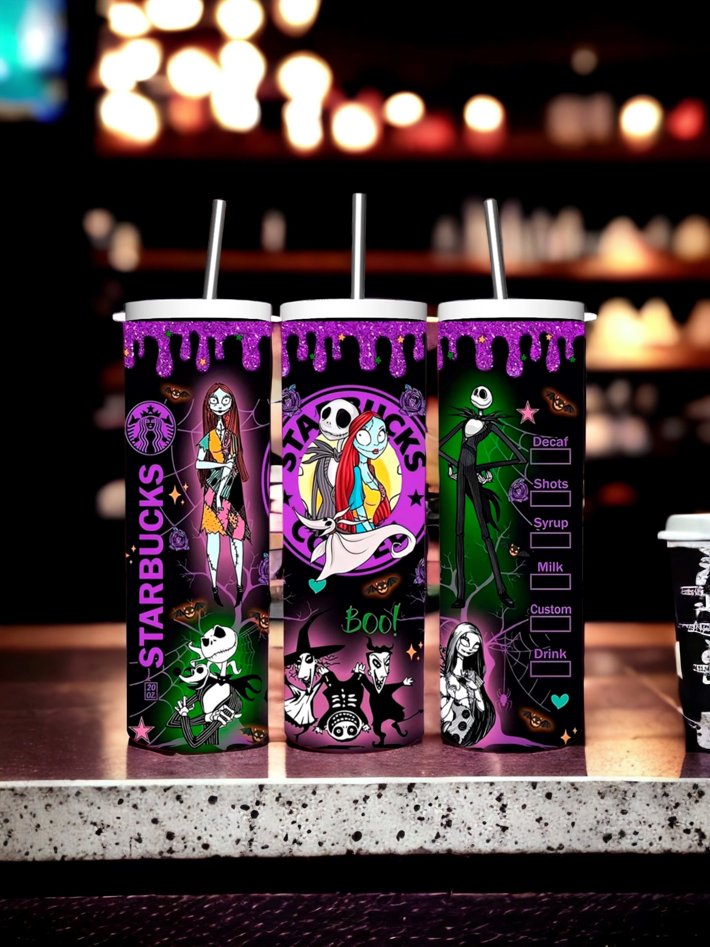 Halloween Starbucks tumbler Gravesfamilycreations