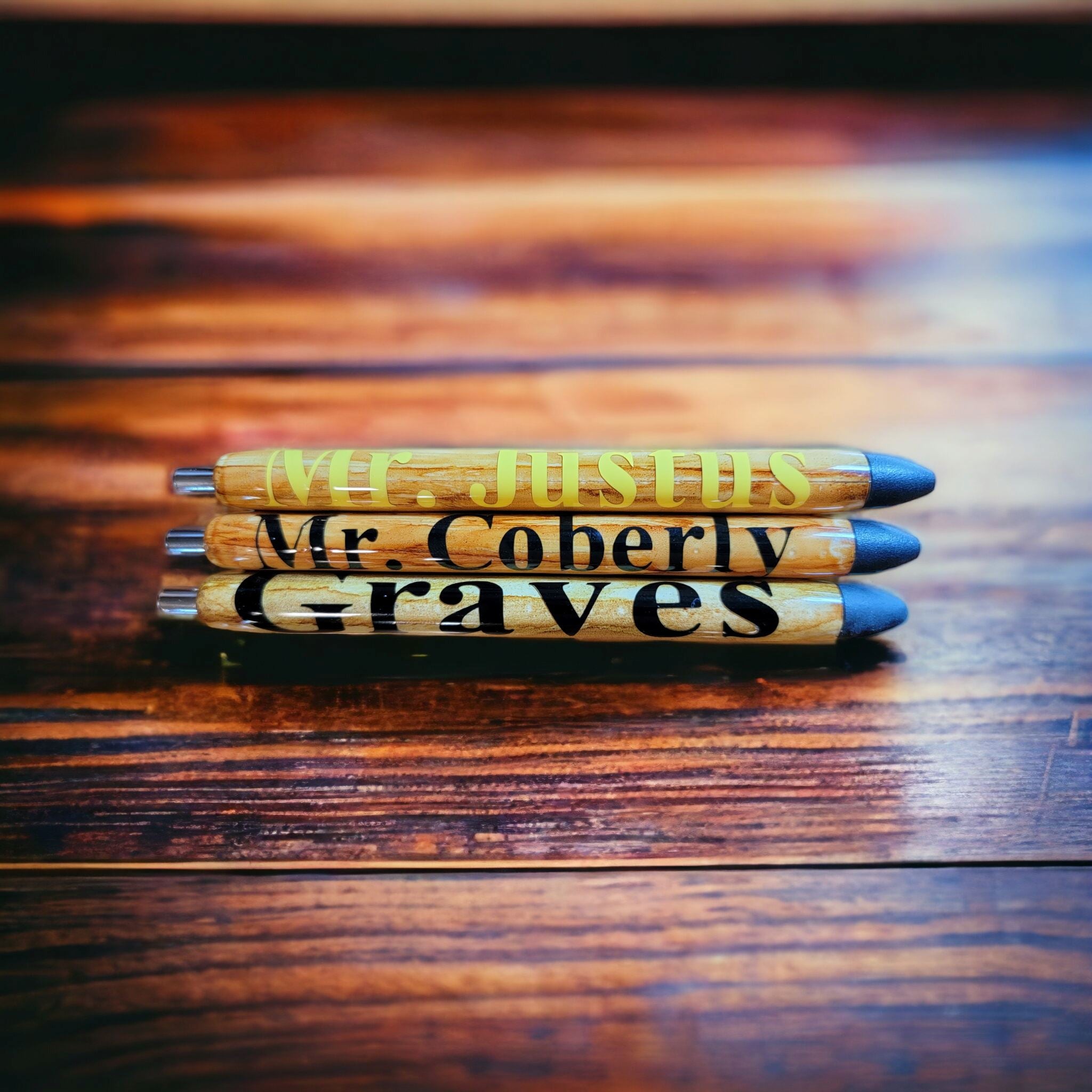 Masculine pens woodgrain gufts for men Gravesfamilycreations