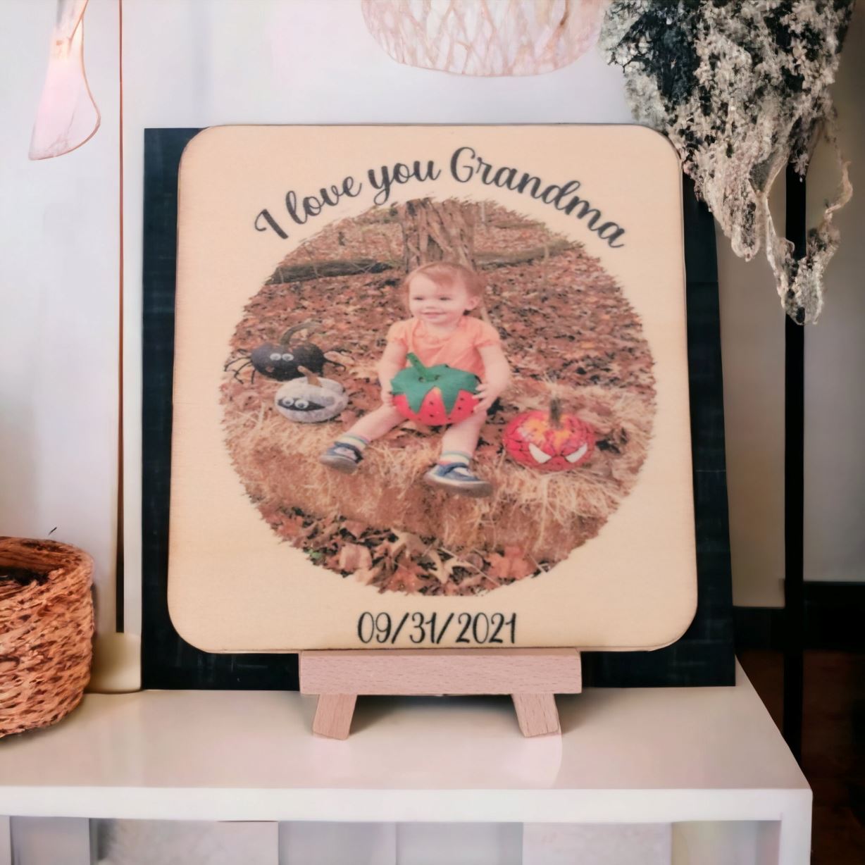 Memory photo stand Gravesfamilycreations