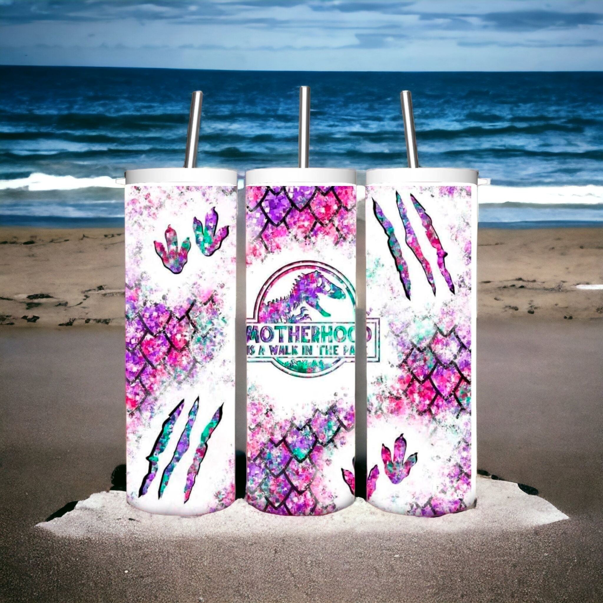 Motherhood tumbler Gravesfamilycreations