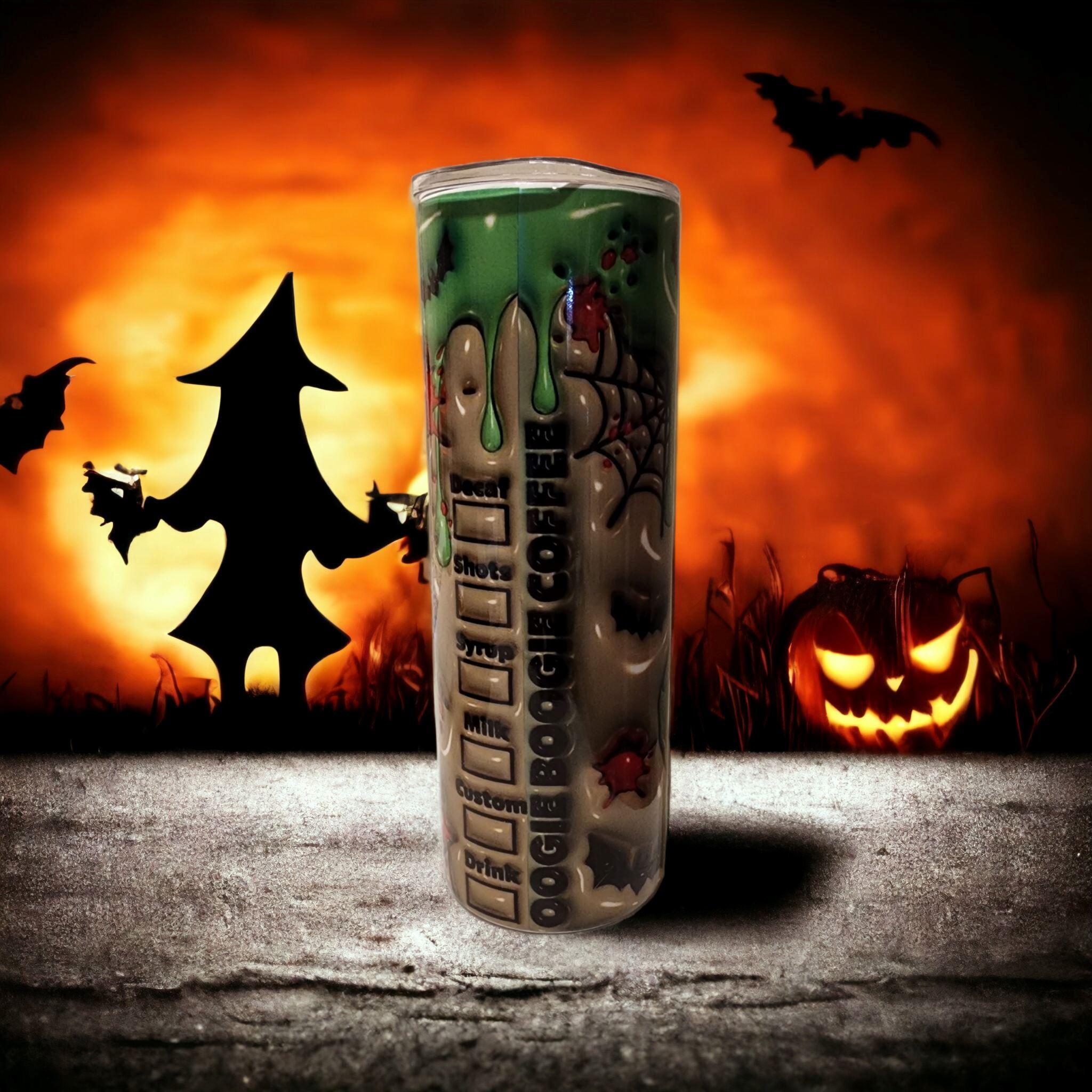 Oogie boogie coffee 20oz tumbler Gravesfamilycreations