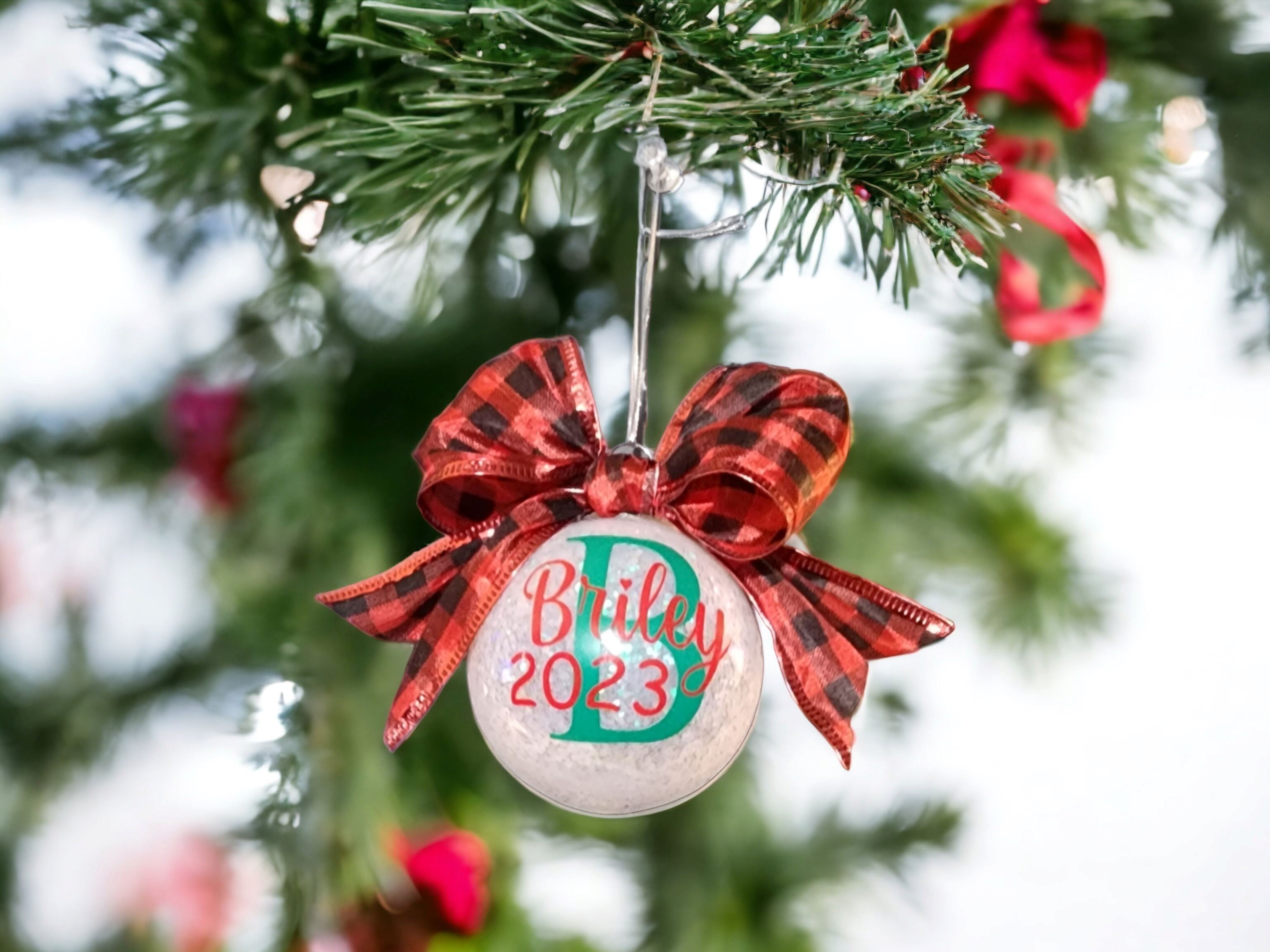 Personalized ornaments Gravesfamilycreations