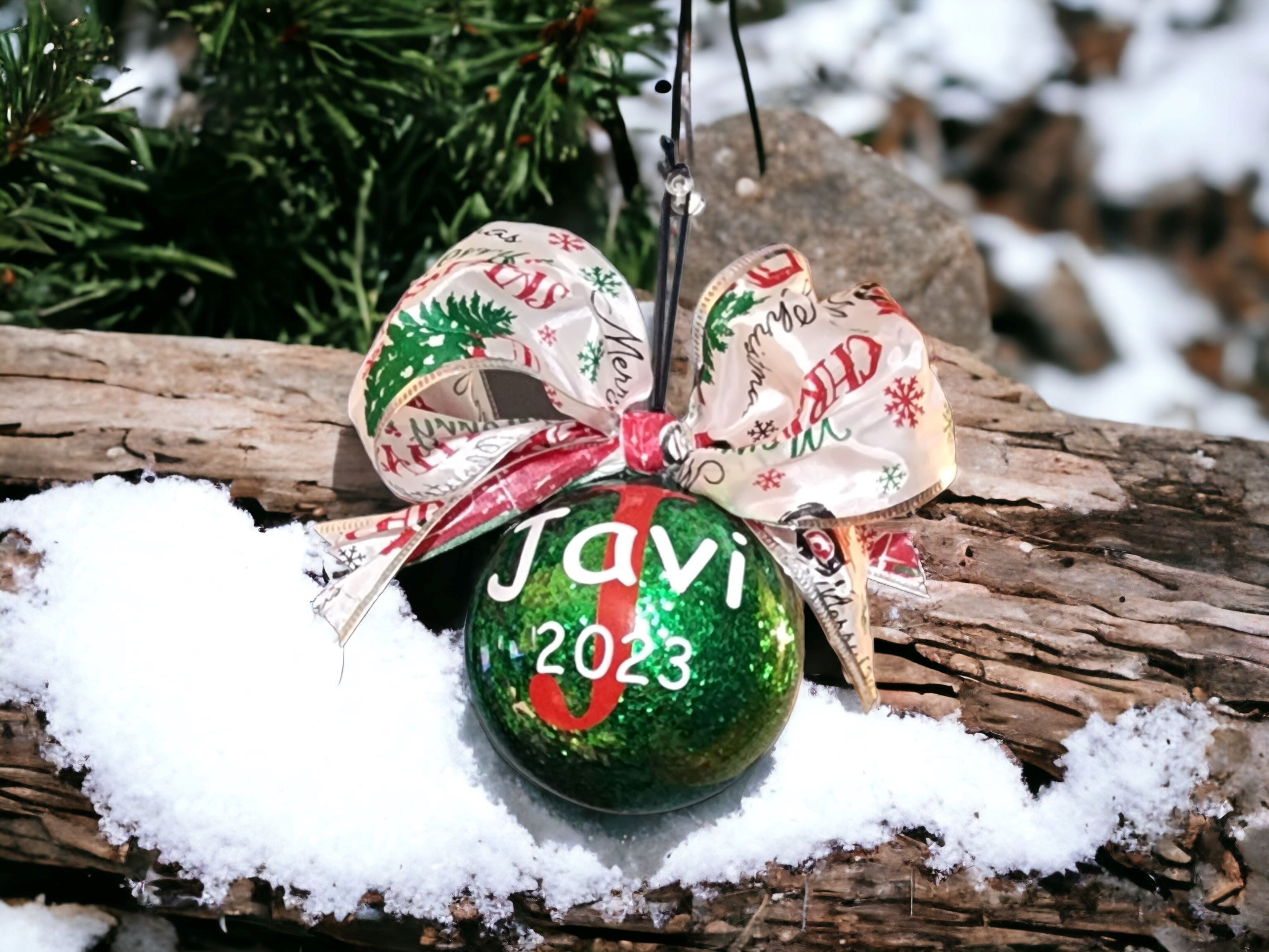 Personalized ornaments Gravesfamilycreations