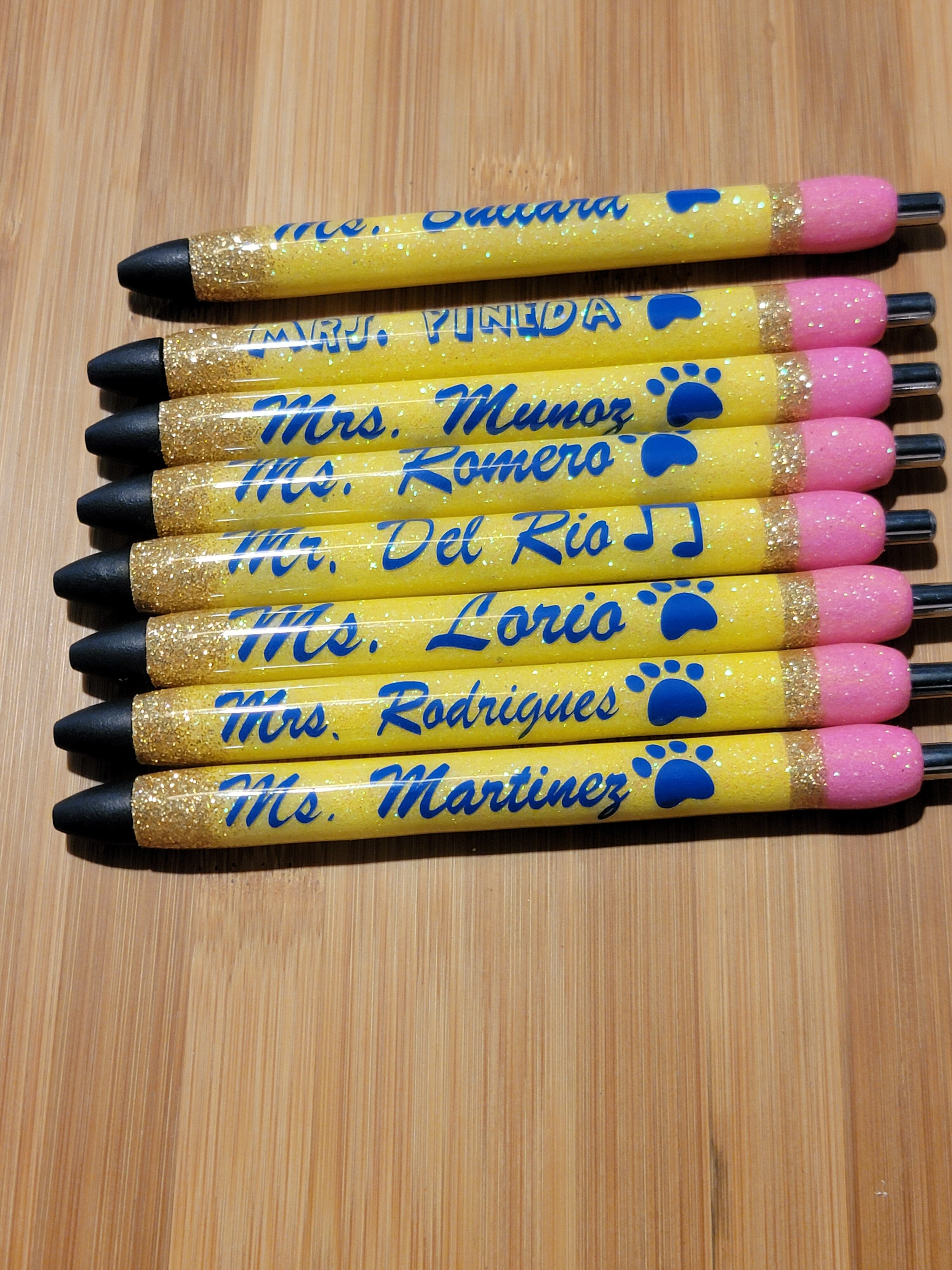 Personalized pencil pens for teacher gifts