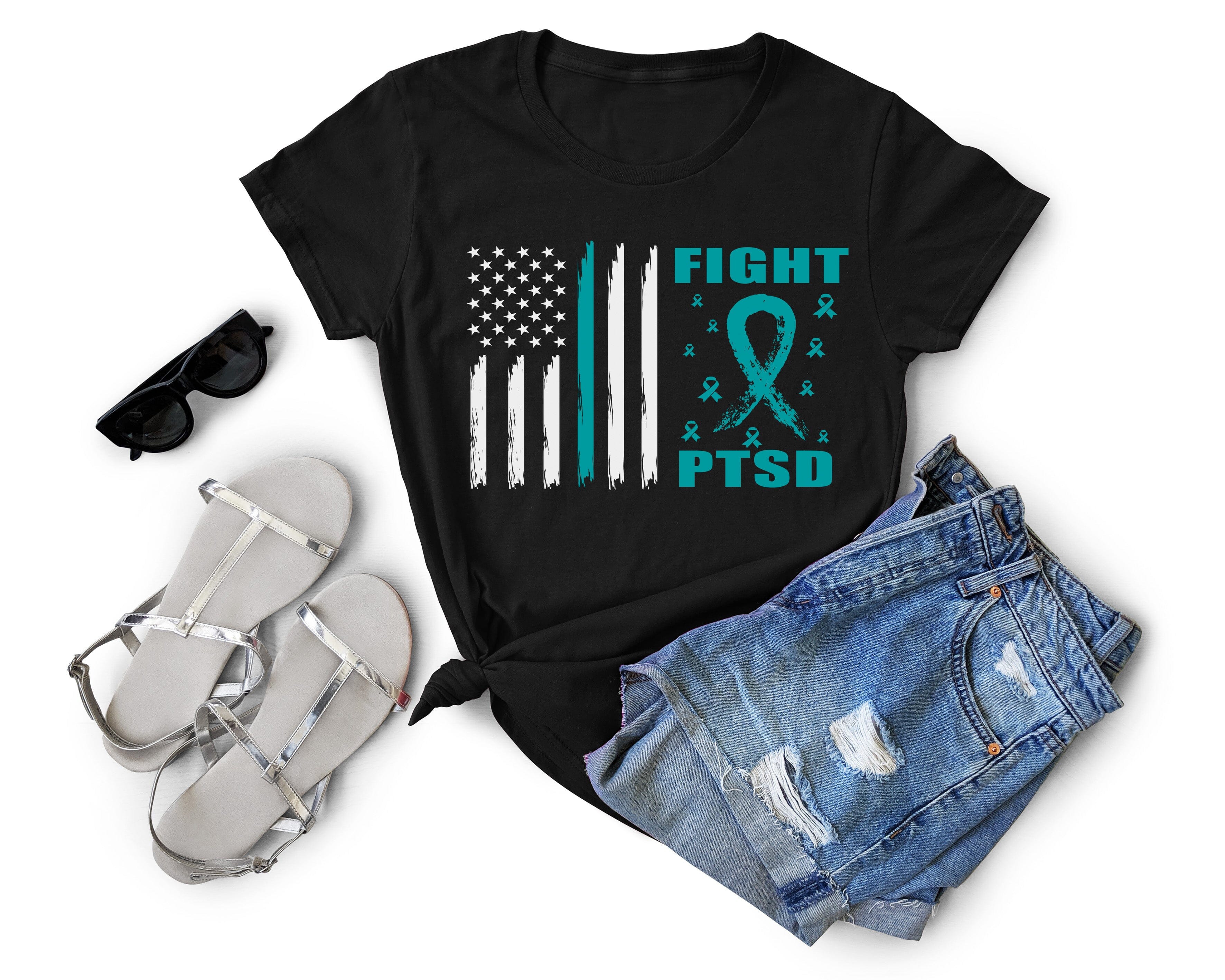 Ptsd support T-shirt Gravesfamilycreations