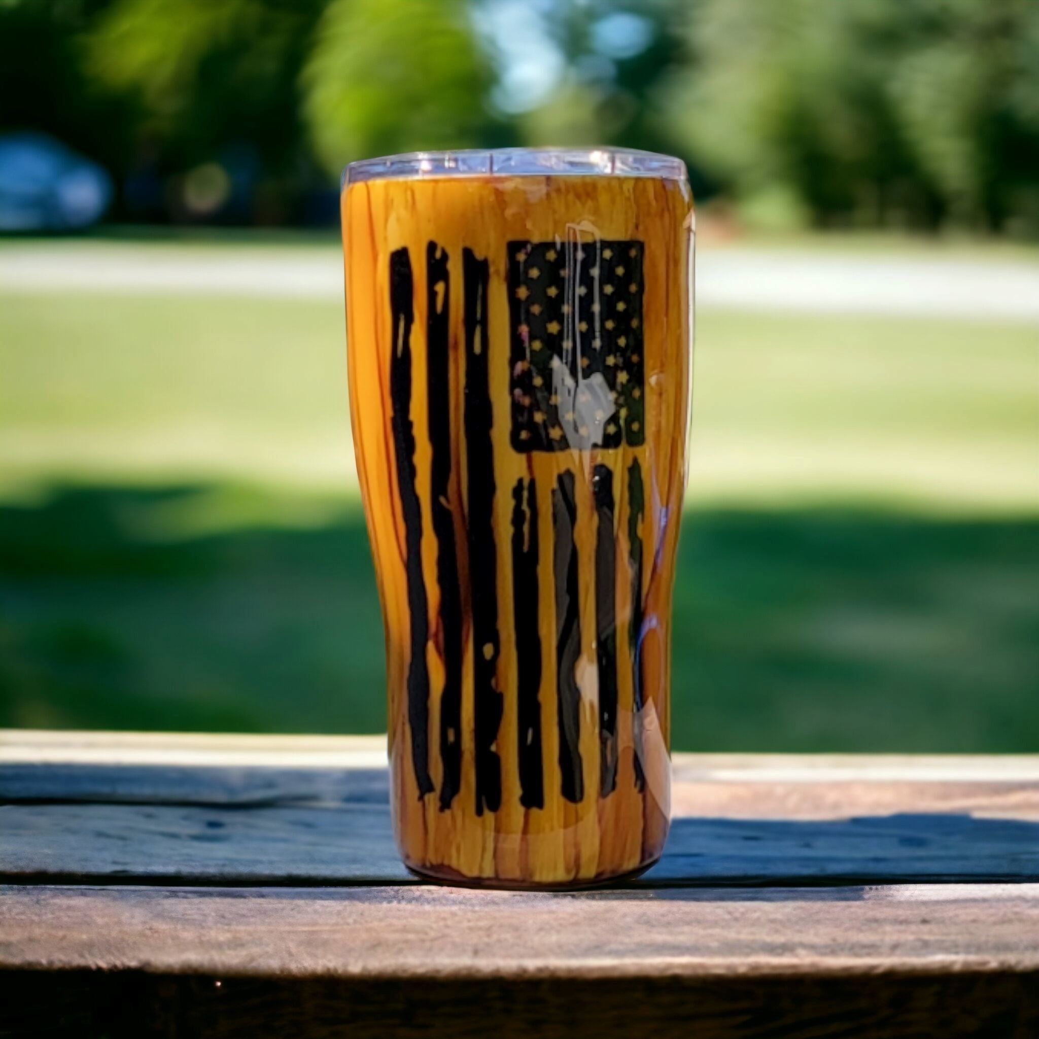 Woodgrain tumblers for men Gravesfamilycreations